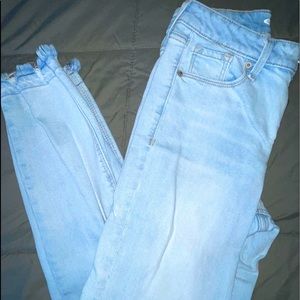 Old Navy high waist tattered capris